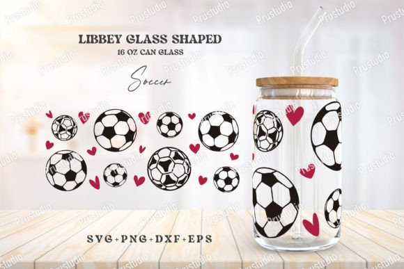 16oz Can Glass Soccer Mom with Heart Graphics & Crafts Review