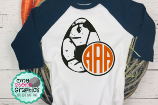 A Grunge Soccer Easter Egg Monogram: A Graphics Asset for Crafts & Content