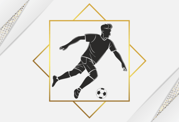 A Soccer Player SVG Design for Crafting & Graphics