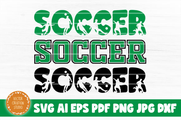 A Soccer Word SVG Cut File for Your Editorial Visuals
