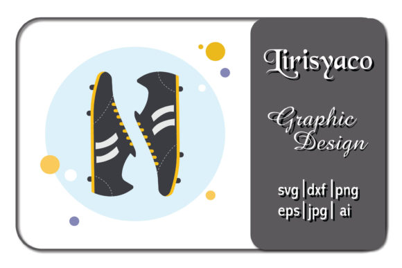 An Icon Soccer Shoes Circle Graphic for Sports Brands