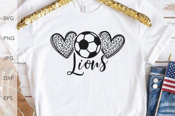 Crafting Bold Style with Heart Leopard Soccer Lions Graphics