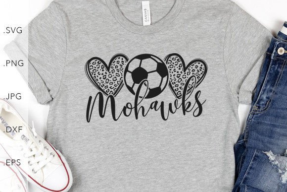 Heart Leopard Soccer Mohawks Graphics for Commercial Use