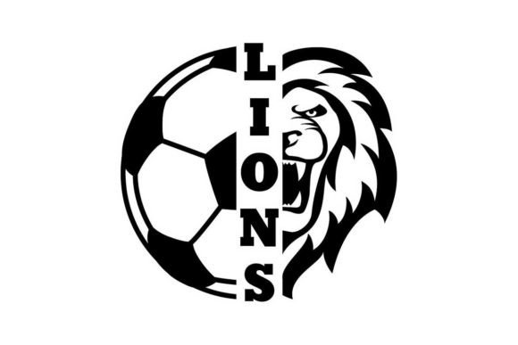 Lions Soccer Graphic: A Craft-Friendly High School Logo