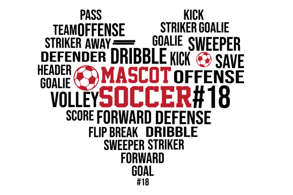 Mascot Soccer Word Art Typography SVG: Graphics & Crafts Review