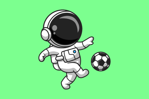 Reviewing the Cute Astronaut Soccer Graphic for Blog Design