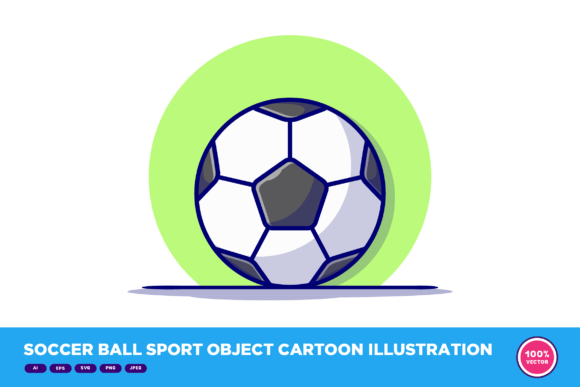 Soccer Ball Cartoon: Playful Brand Graphics & Illustrations