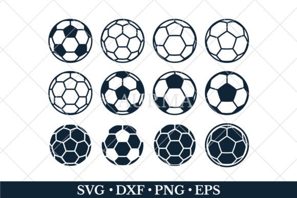 Soccer Ball SVG, Football Ball SVG: Graphic Decorative Elements