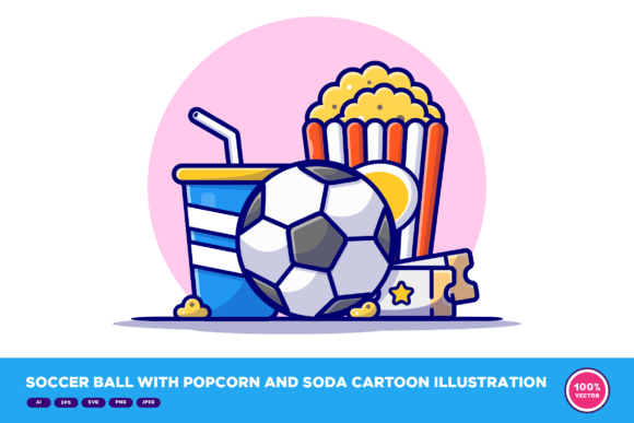Soccer Ball with Popcorn and Soda: Real Embroidery Review