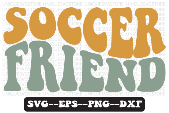 The Groovy Appeal of Soccer Friend Wavy Retro Graphics